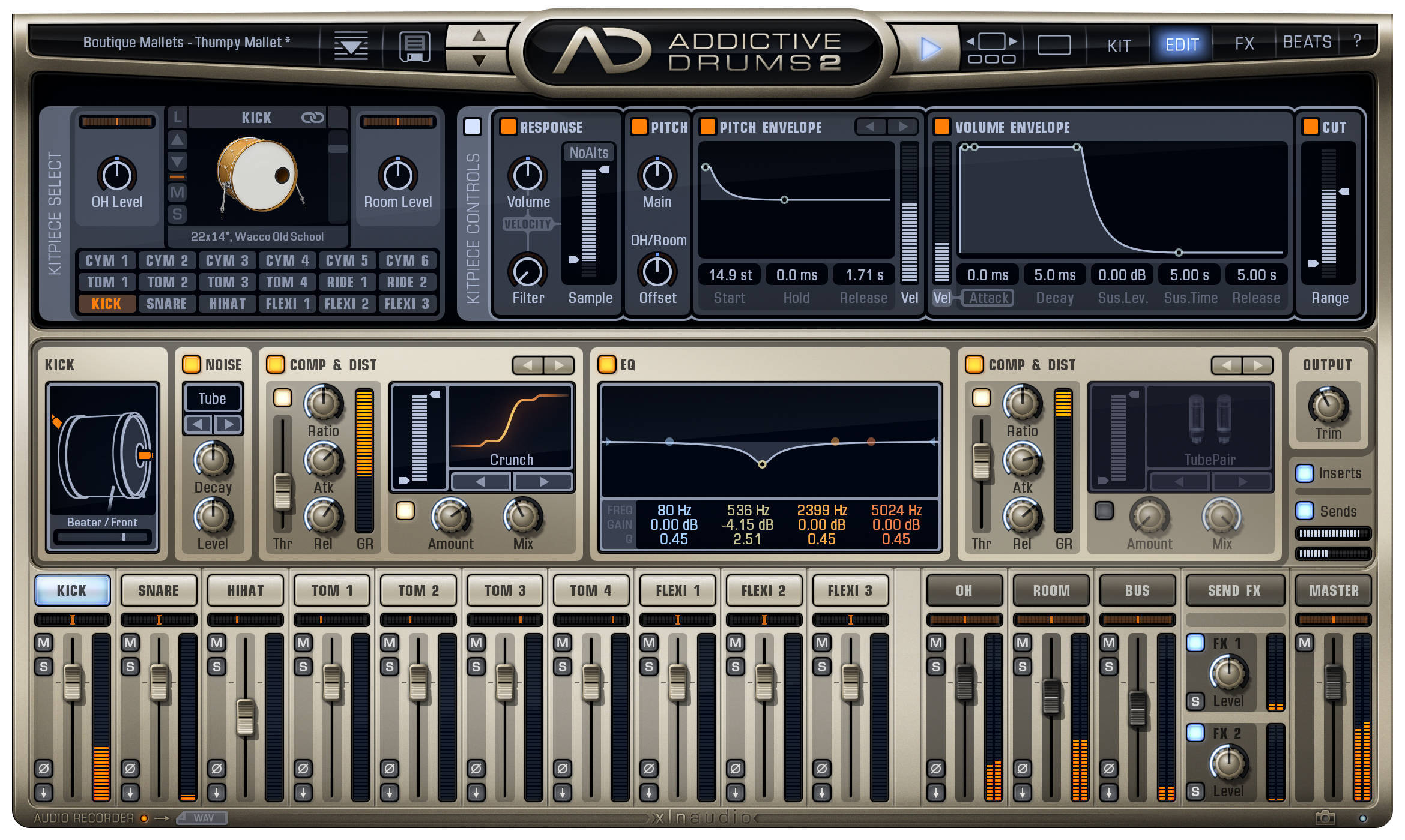 addictive drums 2 midi map guitar pro